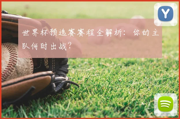 世界杯预选赛赛程全解析:你的主队何时出战?