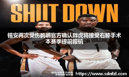 锡安再次受伤鹈鹕官方确认胖虎将接受右膝手术本赛季提前报销
